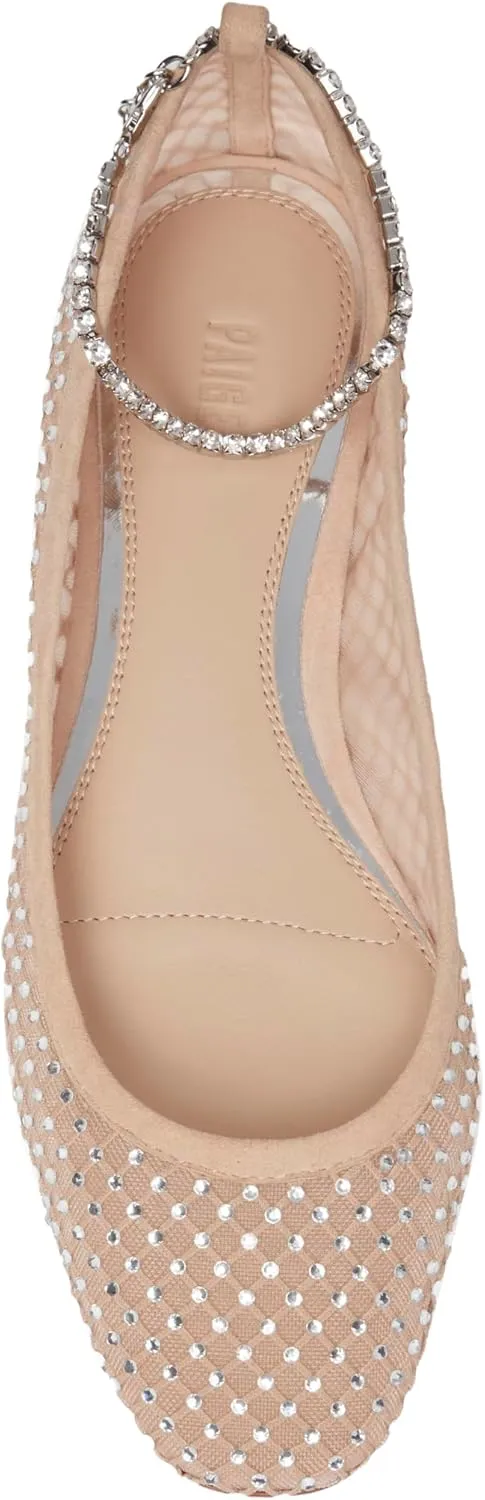 PAIGE Women's Janine with Rhinestone Flat Ballet
