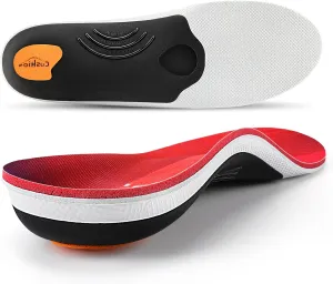 PCSsole 220 lbs Heavy Duty High Arch Support Insoles,Comfort Orthotics Insoles for Plantar Fasciitis,Flat Feet,Heel Pain,Pronation,Foot Pain Relief,Comfortable Shoe Insert for Men Women
