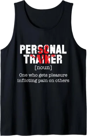 Personal Trainer Definition Workout Funny Fitness Lover Gift Tank Top