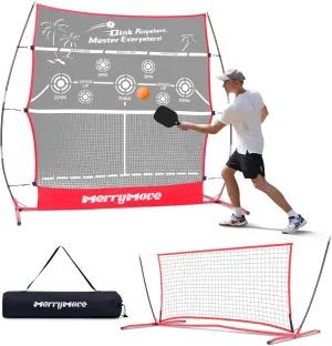 Pickleball Rebound Net for Practice: Pickle Ball Rebounder Training Equipment for Solo Practice - 6FT Mini Pickleball Net for Outdoor Driveway Backyard and Indoor Garage