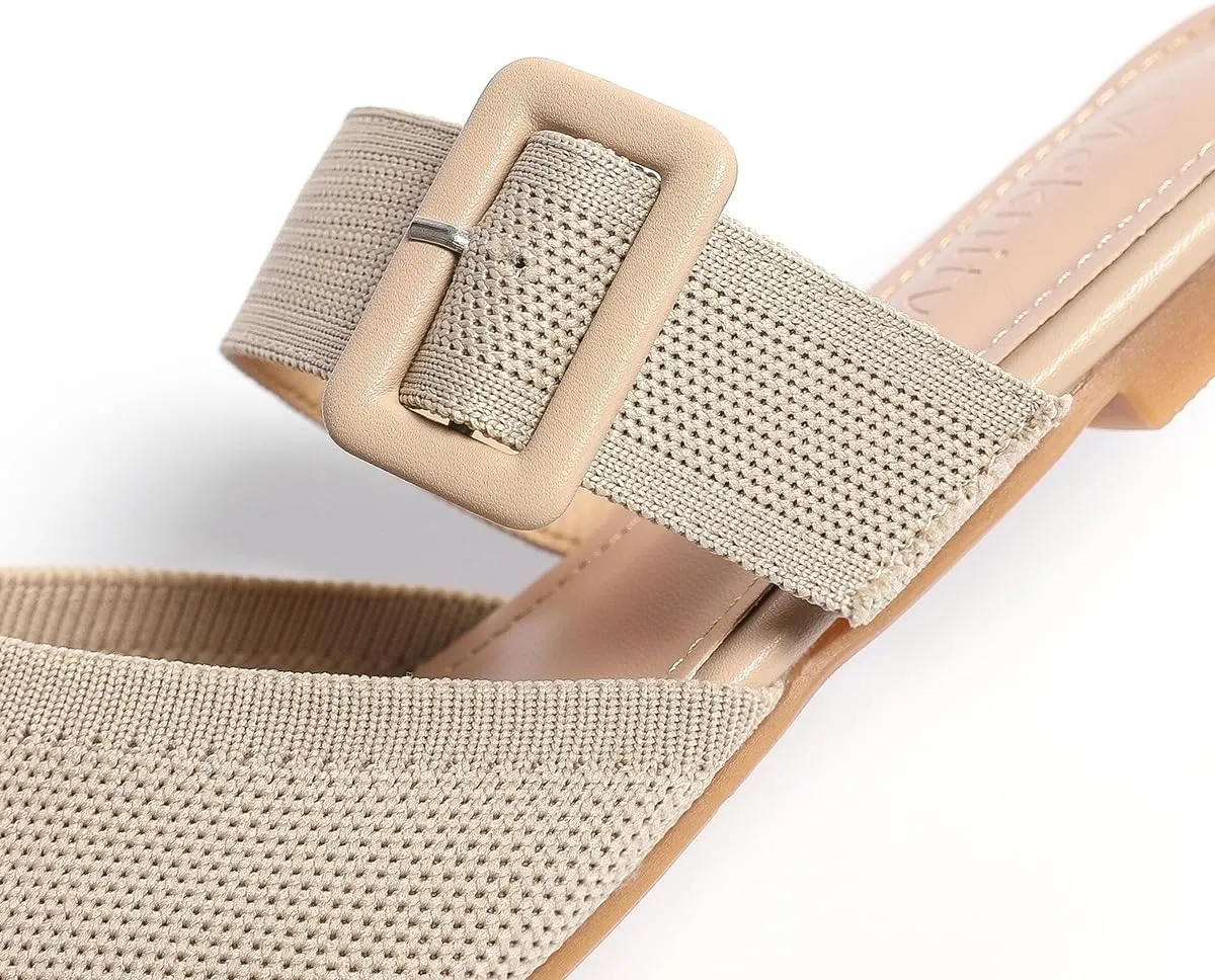 Pointed Toe Mules For Women Flats，Mule Slides For Women Flats Sandals
