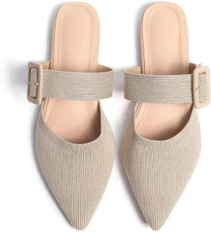Pointed Toe Mules For Women Flats，Mule Slides For Women Flats Sandals