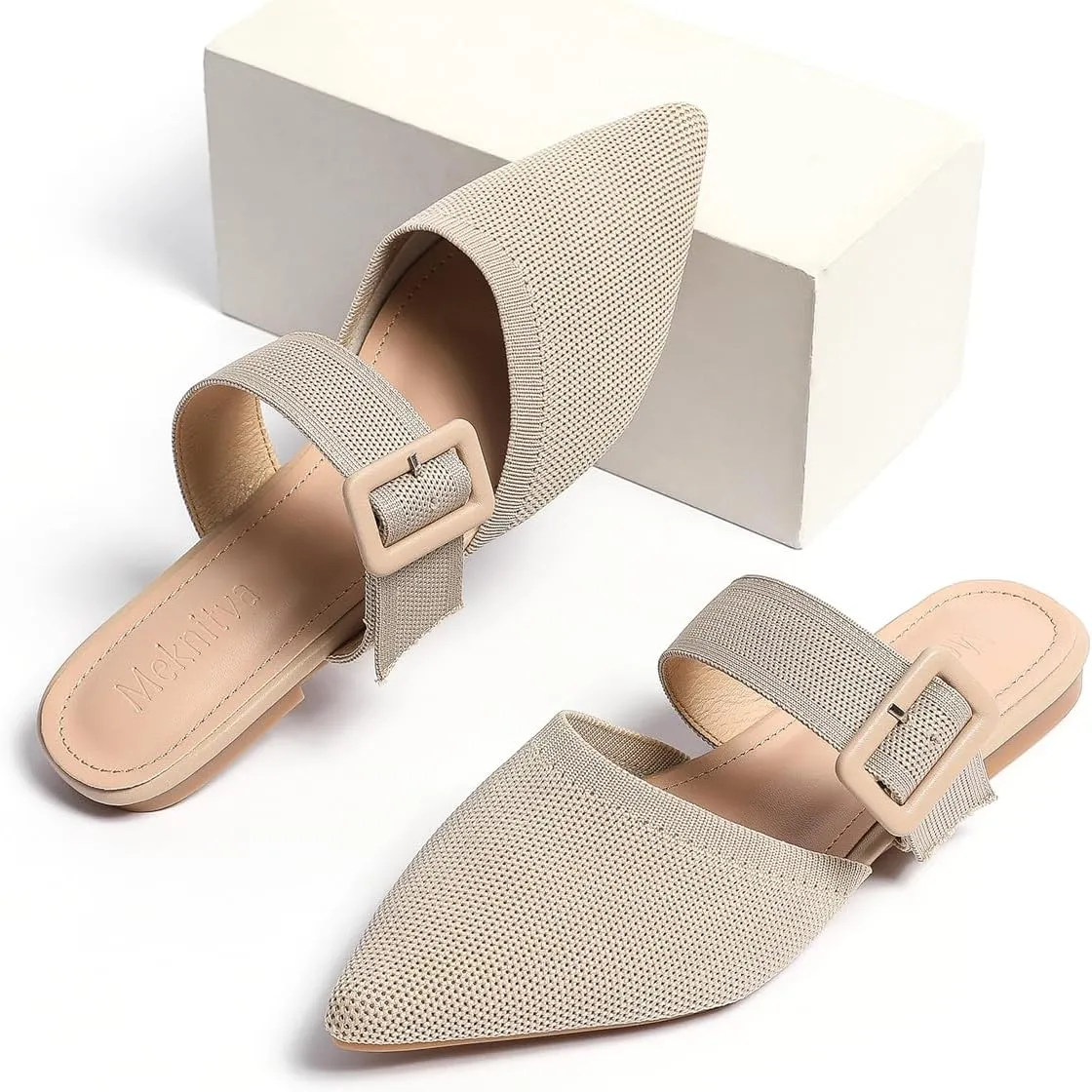 Pointed Toe Mules For Women Flats，Mule Slides For Women Flats Sandals