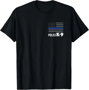 Police K-9 Unit Vintage Police Flag K9 Handler K9 Trainer T-Shirt