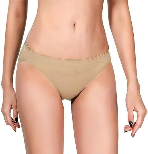 Pro Dance Ballet Briefs for Girls and Women Seamless Gymnastics Under-pants Dancer Beige Ballerina Underwear