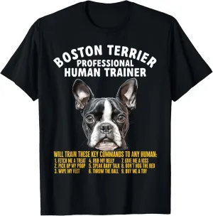 Professional Human Trainer Boston Terrier T-Shirt