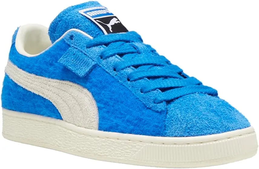 PUMA Mens Suede Mohair Lace Up Sneakers Shoes Casual - Blue
