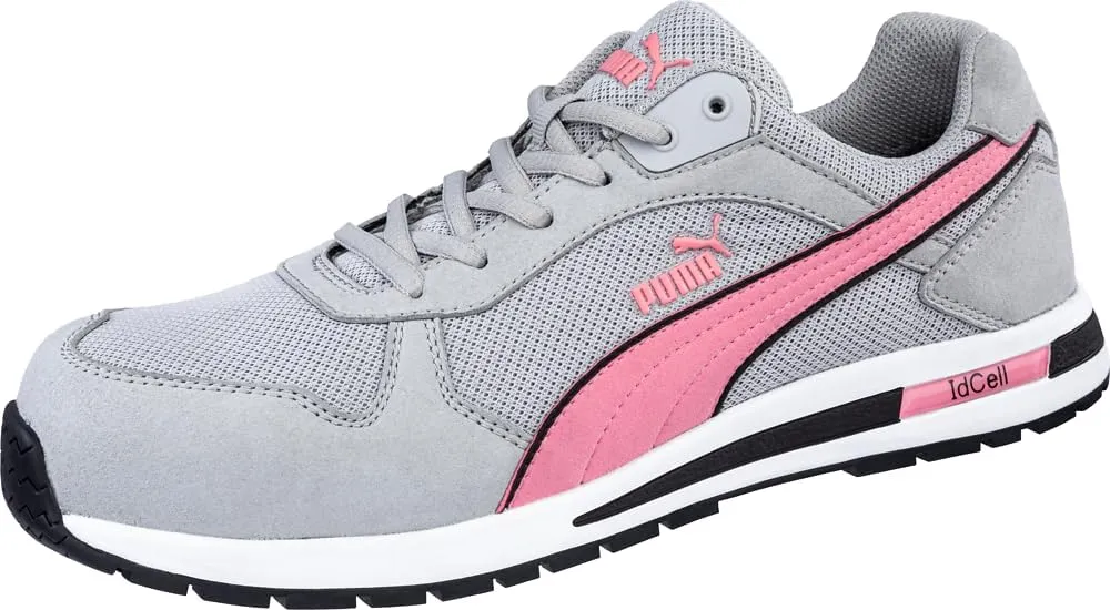 PUMA Women's Frontside Grey Pink Eh Industrial Shoe, 6