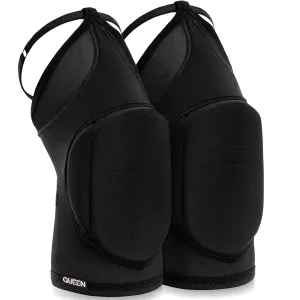 Queen Wear – Black Fire – Pole Dance Knee Pads – Perfect Woman Protection for Ballet Modern Dance and Indoor Sports… (L)