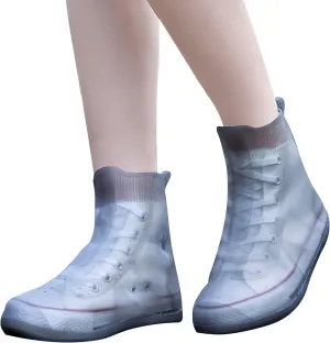 Rain Silicone Shoe Covers, Anti-Slip Wear-Resistant and Portable Waterproof Shoe Covers, for Outdoor Home Travel Rain Boots