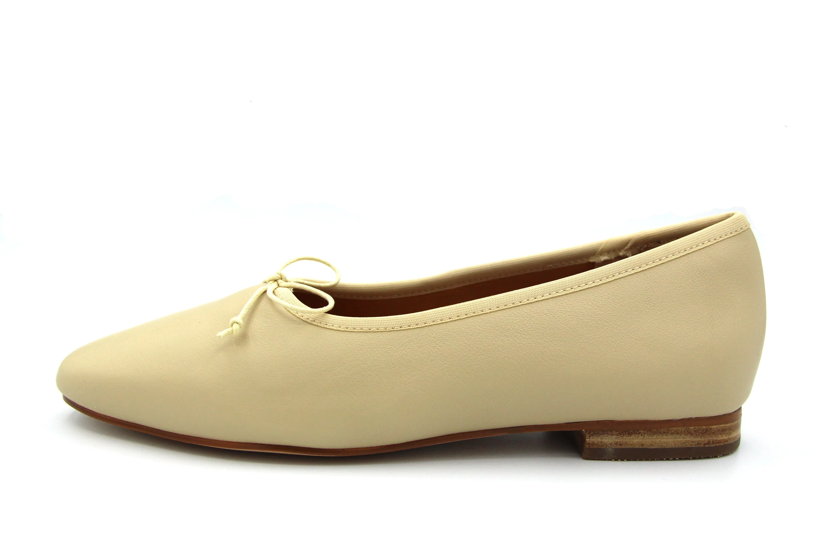 Ralph Migel  Nude Leather Ballet Flat  Chava