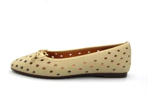 Ralph Migel  Nude Perforated Ballet Flat  Haly