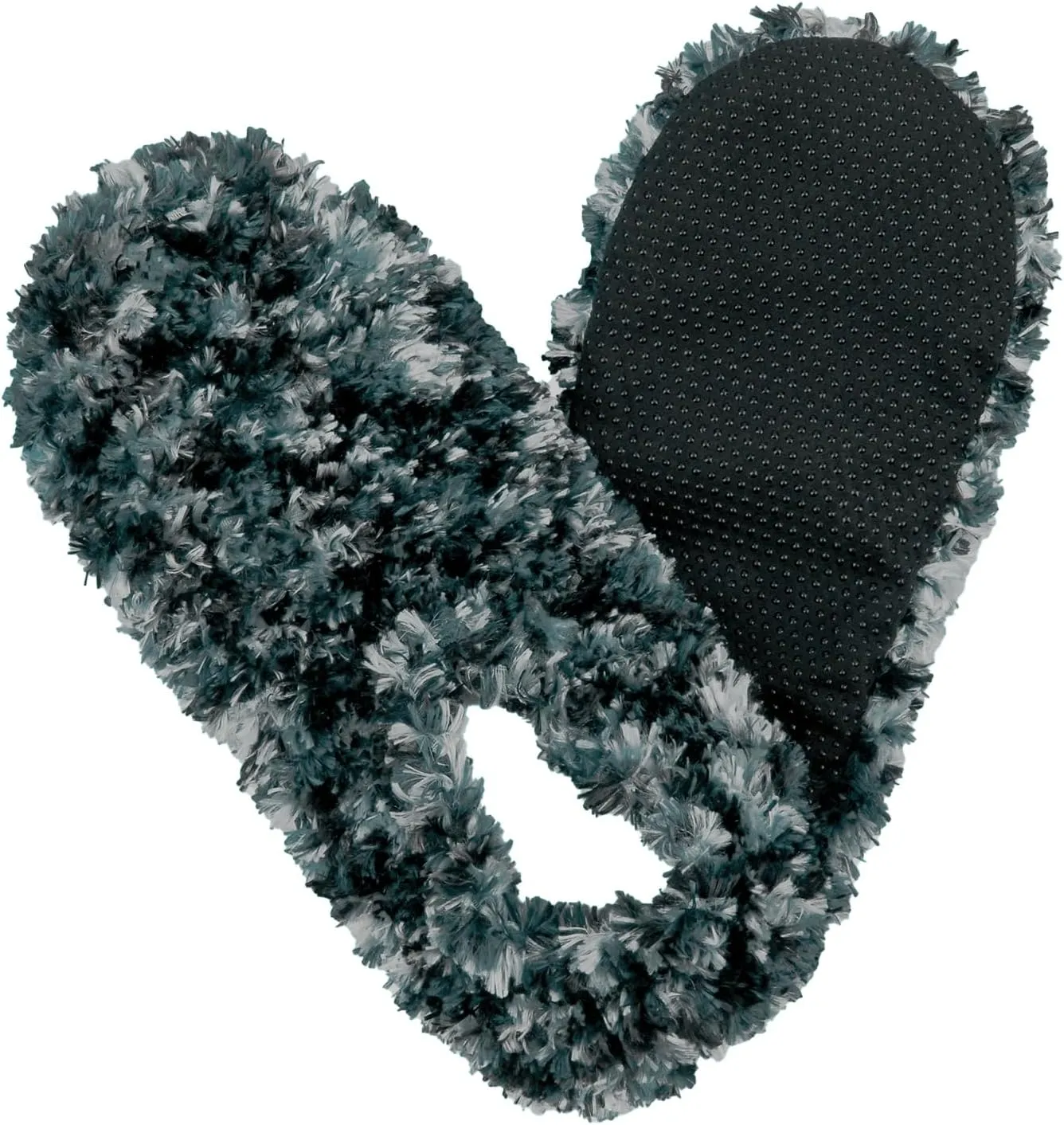 Red Carpet Studios Nubbie Fuzzy Footies Womens One Size Fits Most Polyester and Spandex Slip Resistant Slippers Slate Grey