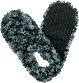 Red Carpet Studios Nubbie Fuzzy Footies Womens One Size Fits Most Polyester and Spandex Slip Resistant Slippers Slate Grey