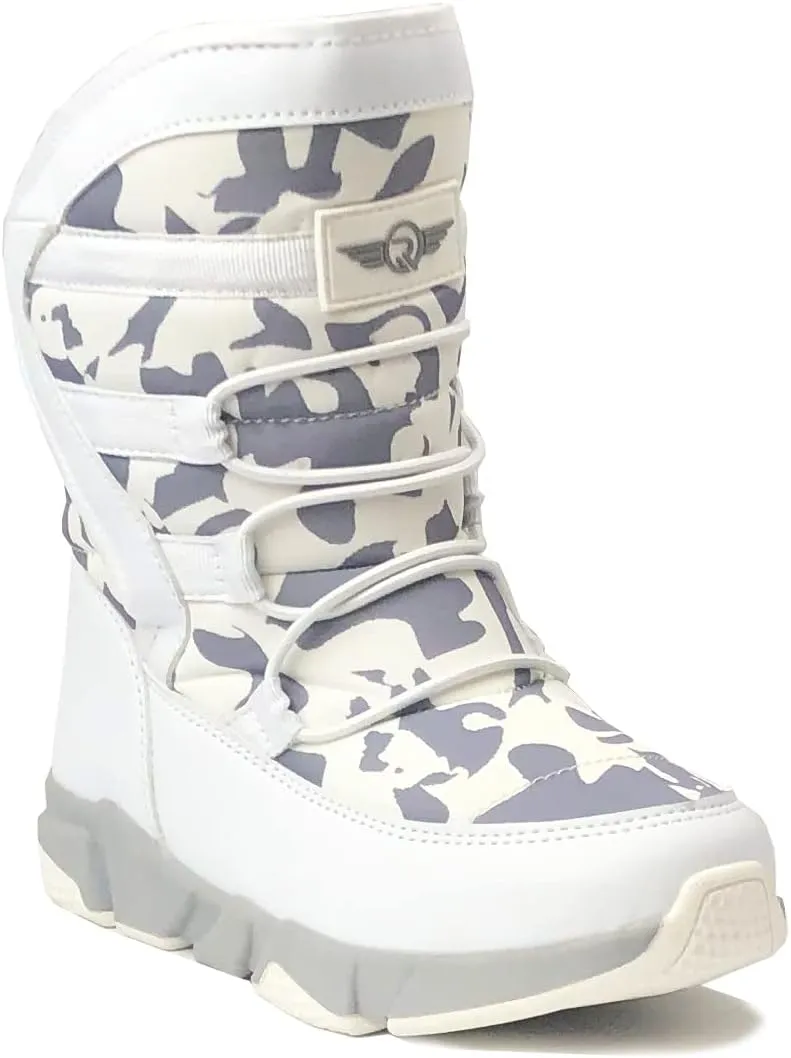 REDVOLUTION Unisex Snow Boots Slip-Resistant Waterpoof Winter Fashion Shoe (Toddler/Little Kid/Big Kid)