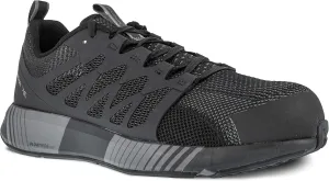 Reebok Men's Rb4310 Fusion Flexweave Safety Composite Toe Athletic Work Shoe Black and Grey