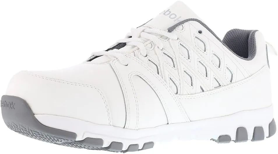 Reebok Men's Rb4443 Sublite Athletic Work Steel Toe Shoe White Safety
