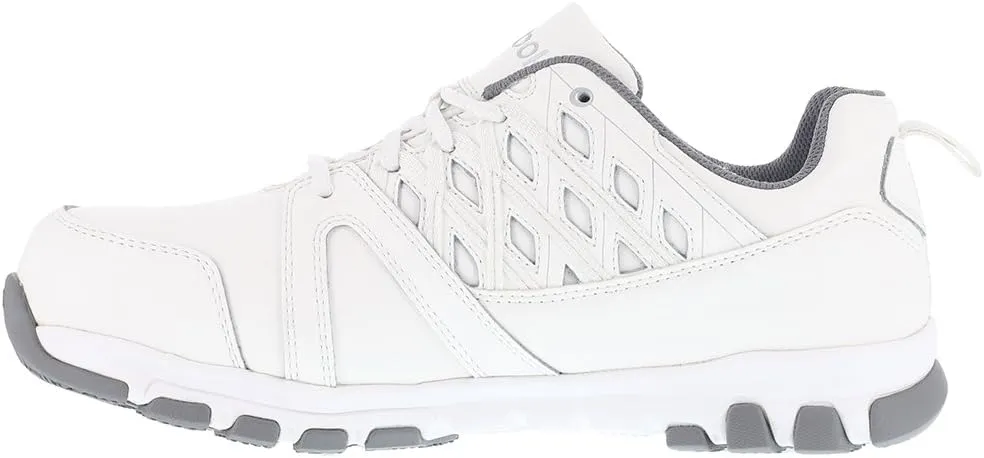 Reebok Men's Rb4443 Sublite Athletic Work Steel Toe Shoe White Safety