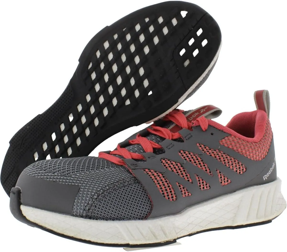 Reebok Women's Rb312 Fusion Flexweave Safety Toe Athletic Work Shoe Grey