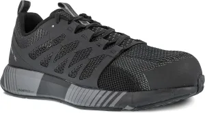 Reebok Women's Rb431 Fusion Flexweave Safety Composite Toe Athletic Work Shoe Black and Grey Industrial