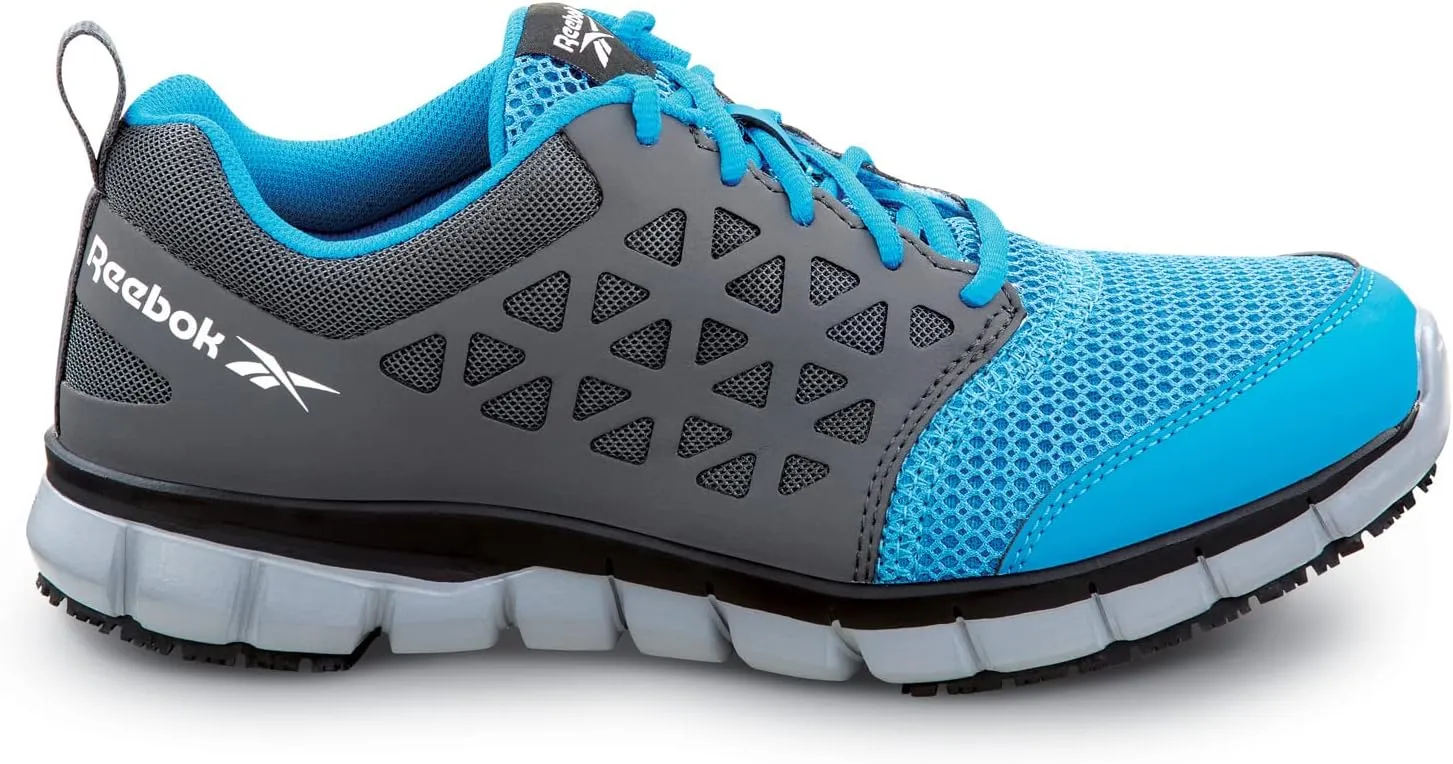 Reebok Work Sublite Cushion Work, Men's, Athletic Style, MaxTrax Slip Resistant, Soft Toe Work Shoe