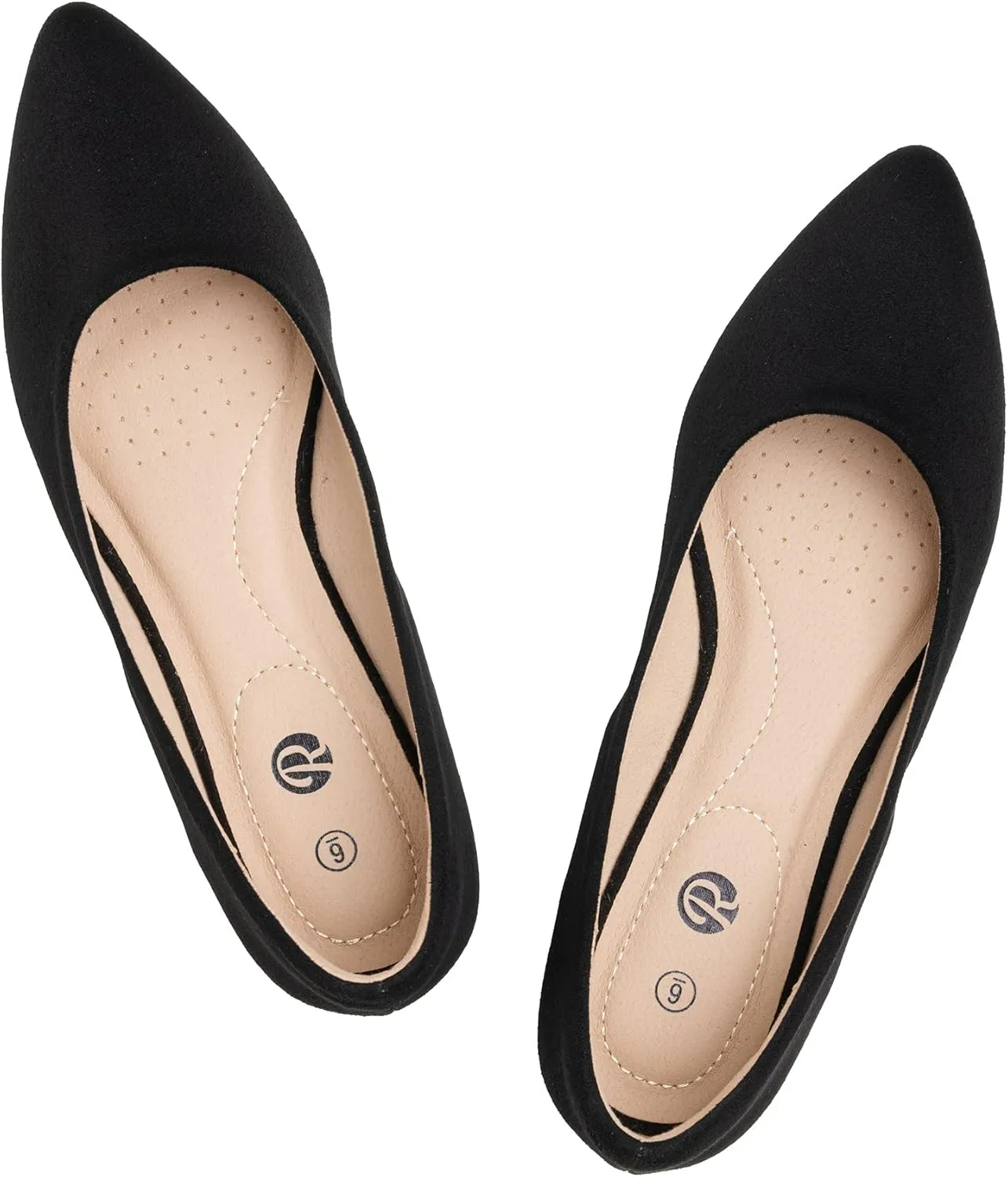 Rekayla Women's Flats Classic Pointed Toe Ballet Flats Shoes for Women Business Casual Office Comfort Slip On Work Flats Shoes Versatile Dress Shoes for Women