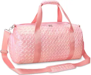 RHCPFOVR Gym Travel Duffle Bag for Girls - Gymnastics Sports Dance Bag with Shoe Compartment & Wet Pocket Panda Kids Travel Bag Teens Weekender Sleepover Carry On Bag