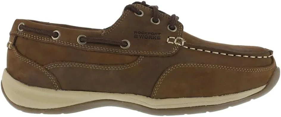 Rockport Men's Sailing Club Three Eye Tie Work Boat Shoe RK6736