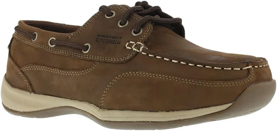 Rockport Men's Sailing Club Three Eye Tie Work Boat Shoe RK6736
