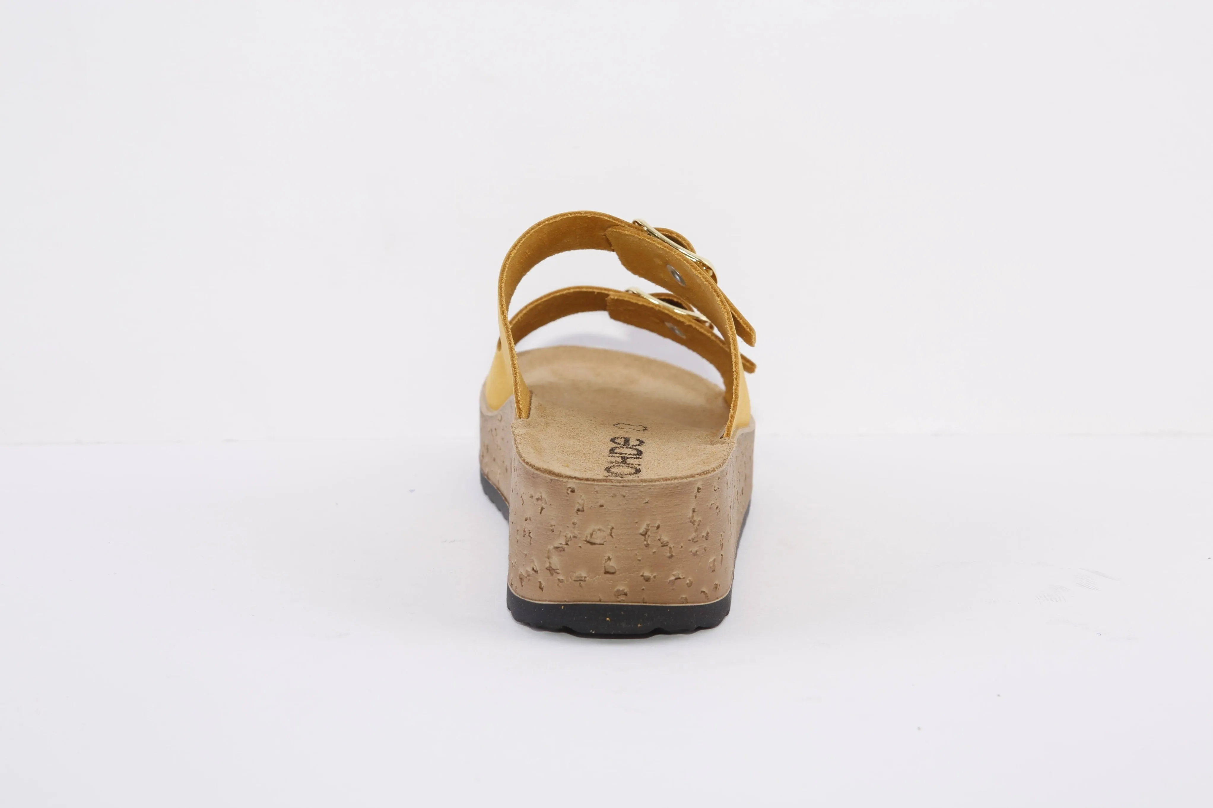 ROHDE - 6212 20 LOW WEDGE 2 BUCKLE COMFORT MULE - YELLOW
