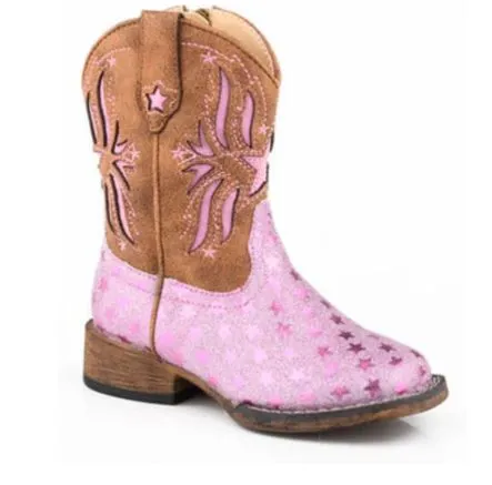 Roper Starlet Pink Glitter/Brown