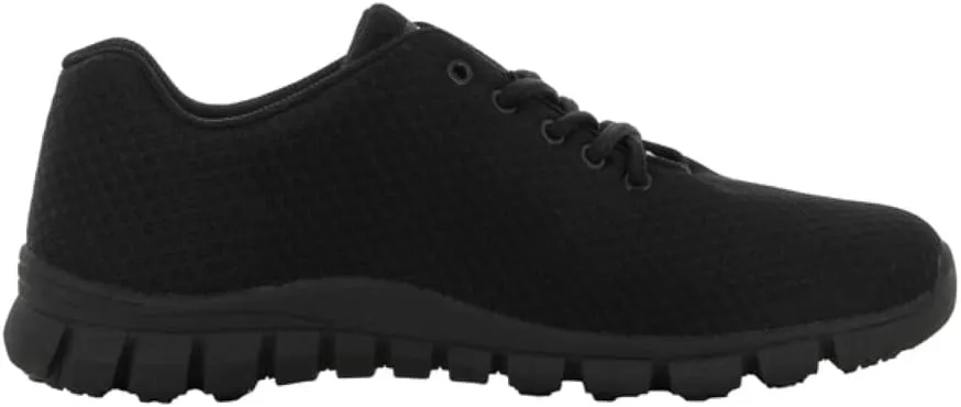 SAFETY JOGGER Lightweight Work Sneaker - Kassie - Breathable, Anti Slip Trainer for Men and Women, Comfortable Shoes Ideal for Food Service, Hospital, Healthcare and Cleaning, Black - 6 Women/4 Men