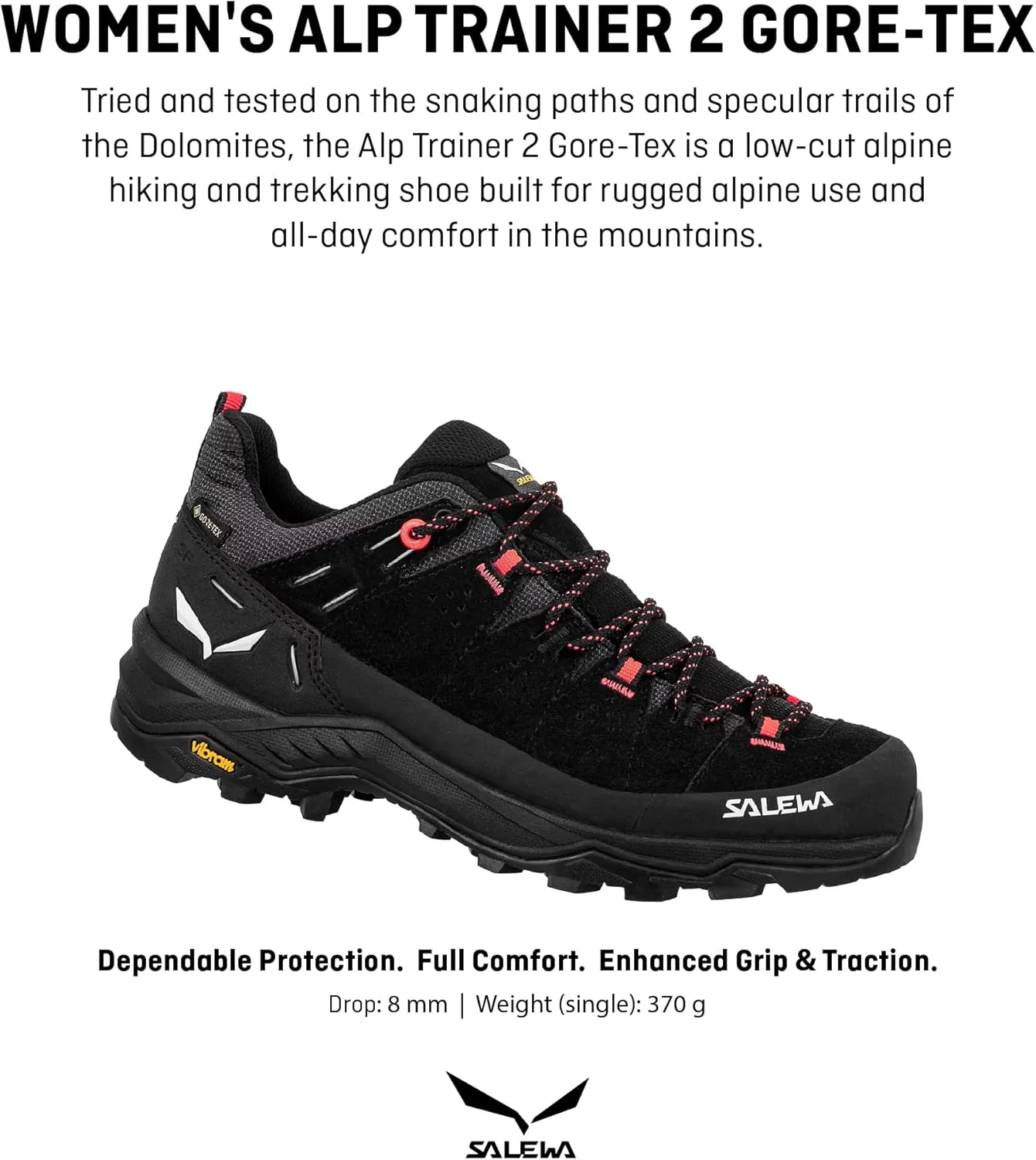 Salewa Women's Alp Trainer 2 Gore-Tex Waterproof GTX Hiking Shoe