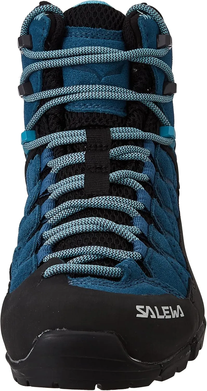 Salewa Women's Alp Trainer Mid GTX Alpine Trekking Boot | Hiking, Trekking, Scrambles | Gore-Tex Waterproof Breathable, Vibram Sole, Suede and PU Coated Leather Upper