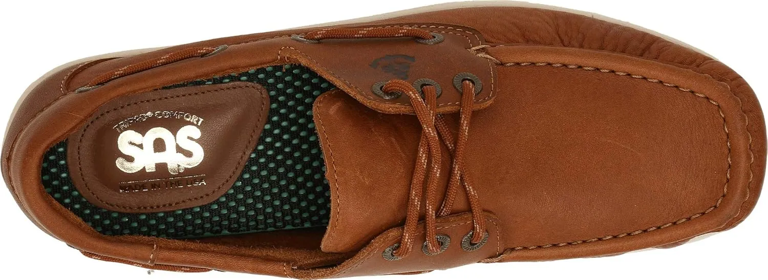 SAS Decksider Lace Up Comfort Boat Shoe