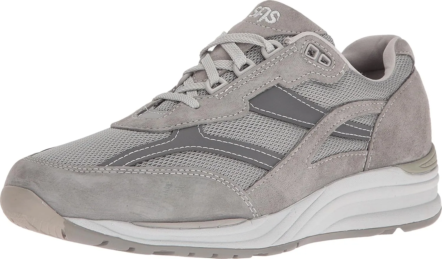 SAS Journey Mesh Comfort Walking Sneaker Gray 12 S - Slim (B)