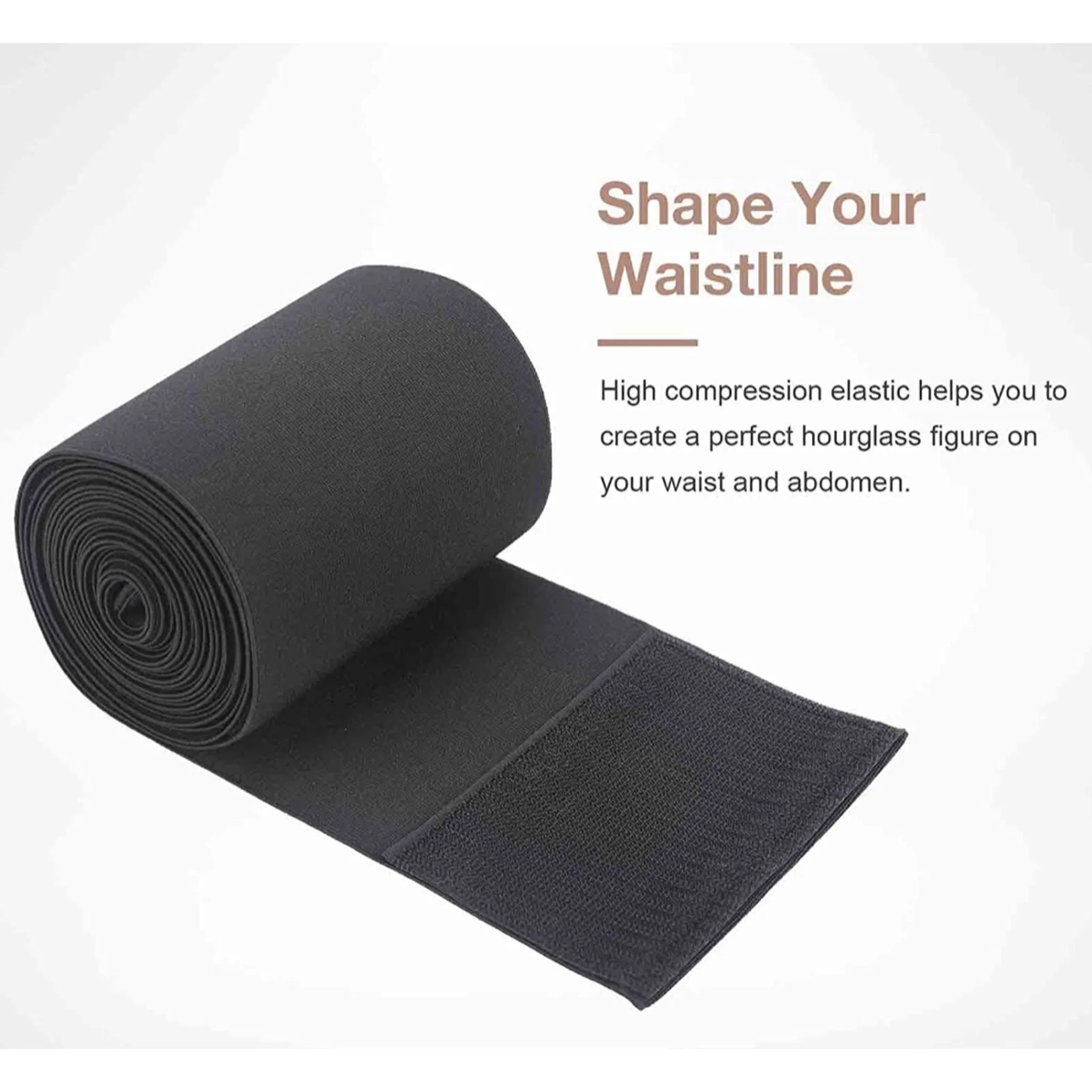 Sauna Belt Tummy Wrap Waist Trainer Black
