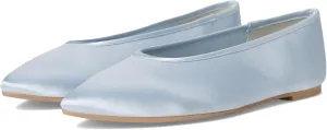 Seychelles Women's Georgette Satin Ballet Flat, Light Blue, 11