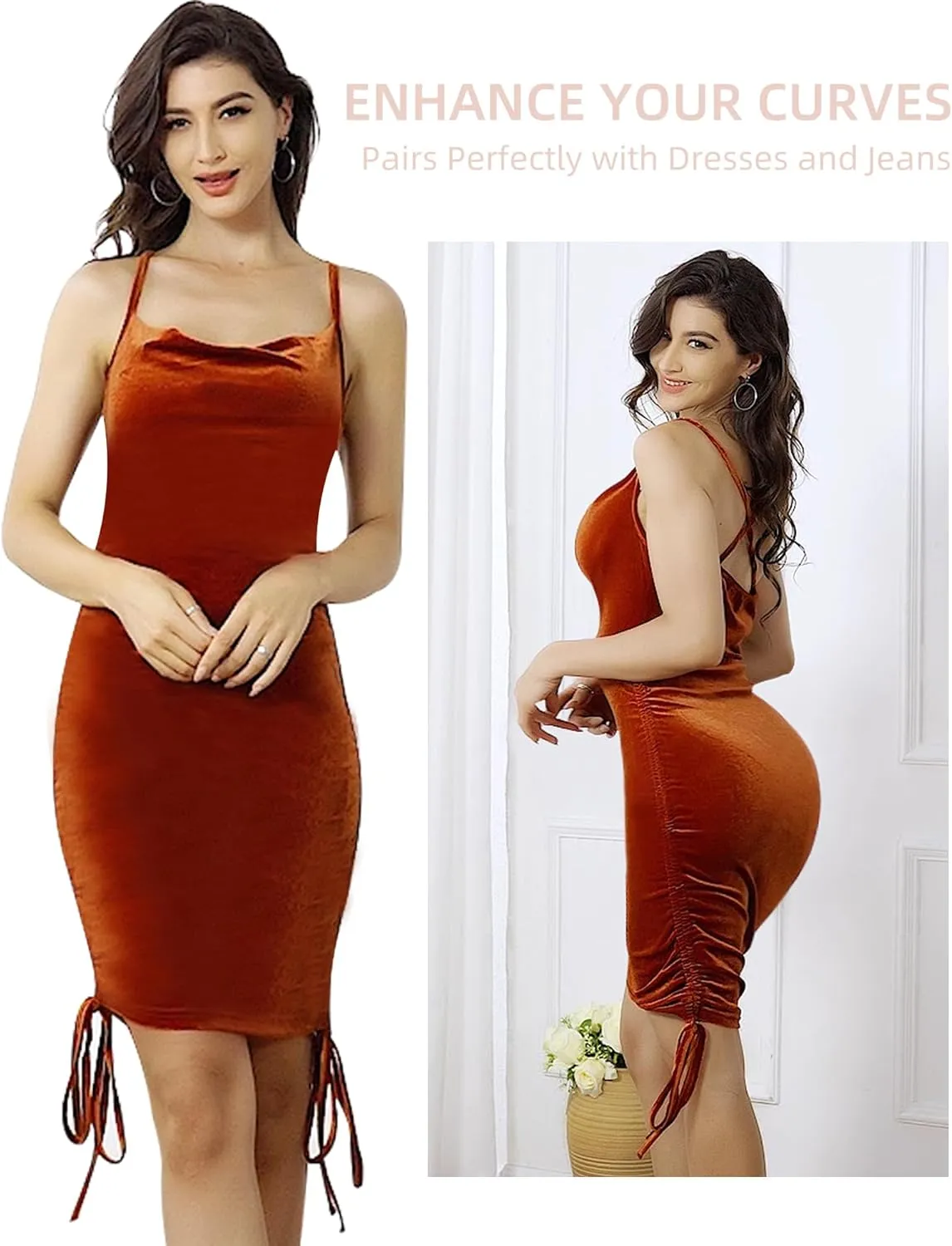 Shapewear Tummy Control Underwear Compression Slip Shorts Waist Trainer For Women High Waisted Butt Lifting Under