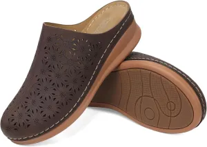 SHIBEVER Clogs for Women Mules Slip-on: Closed Toe Clog - Summer Comfortable Mule