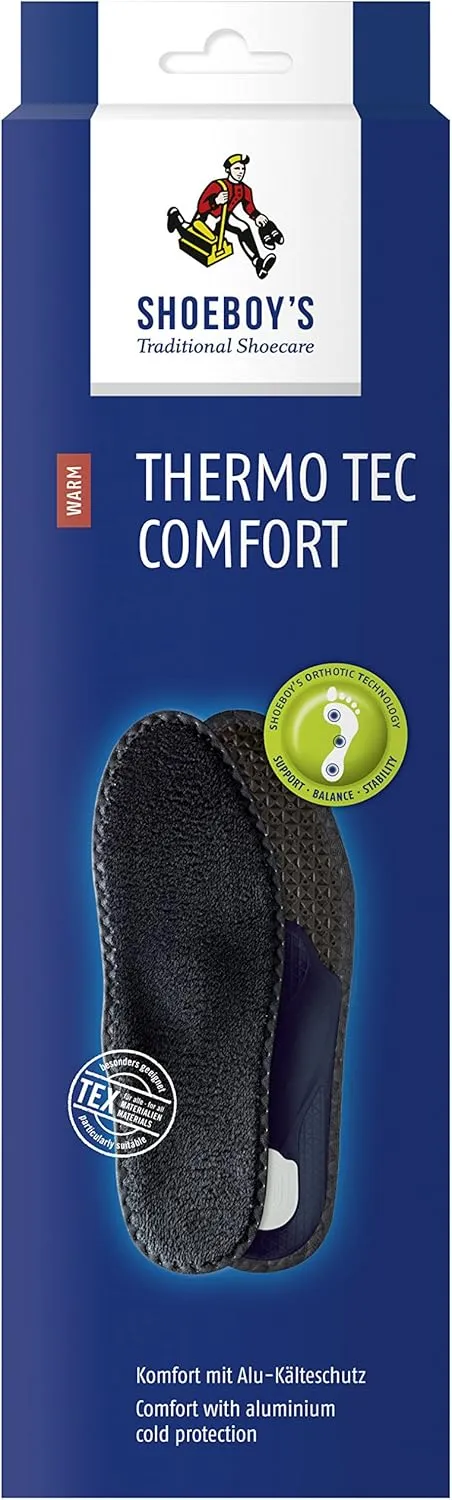 SHOEBOY'S Thermo TEC Comfort - Warming Footbed Made of Functional Fibre, Keeps The Warmth Inside Your Shoe - Size 6.5 to 7