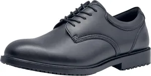 Shoes for Crews Cambridge Men's Uniform Dress Work Shoes, Oxford Shoes, Slip Resistant, Water Resistant, Black, 7