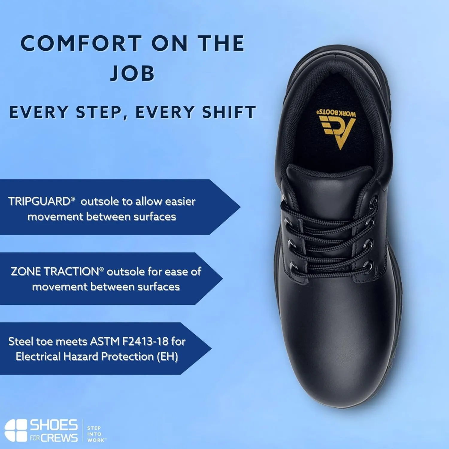 Shoes for Crews Men's Cade-Steel Toe Industrial Boot
