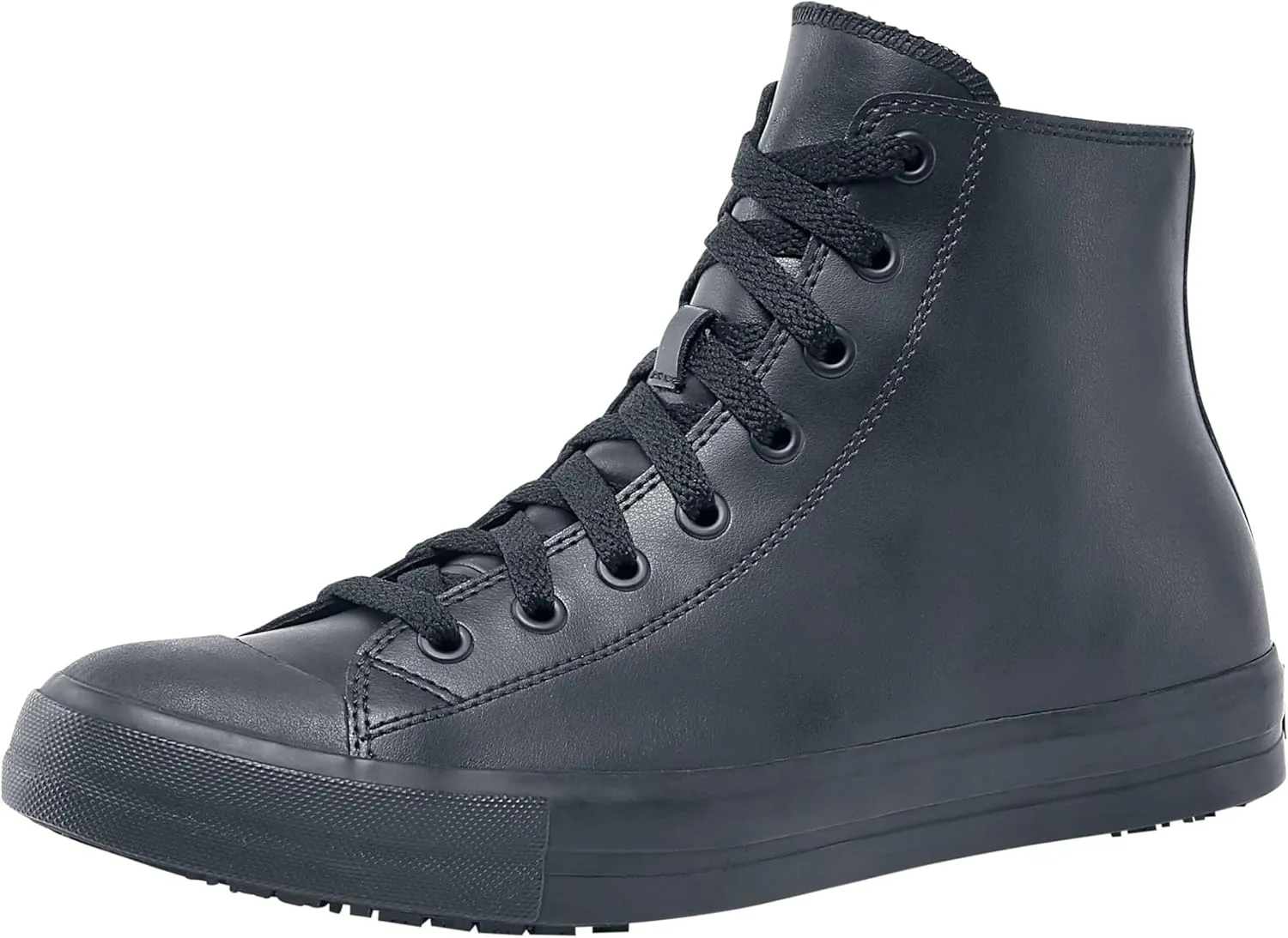 Shoes for Crews Pembroke, Men's, Women's, Unisex Slip Resistant Work Shoes, Water Resistant Sneakers, Black Canvas or Leather