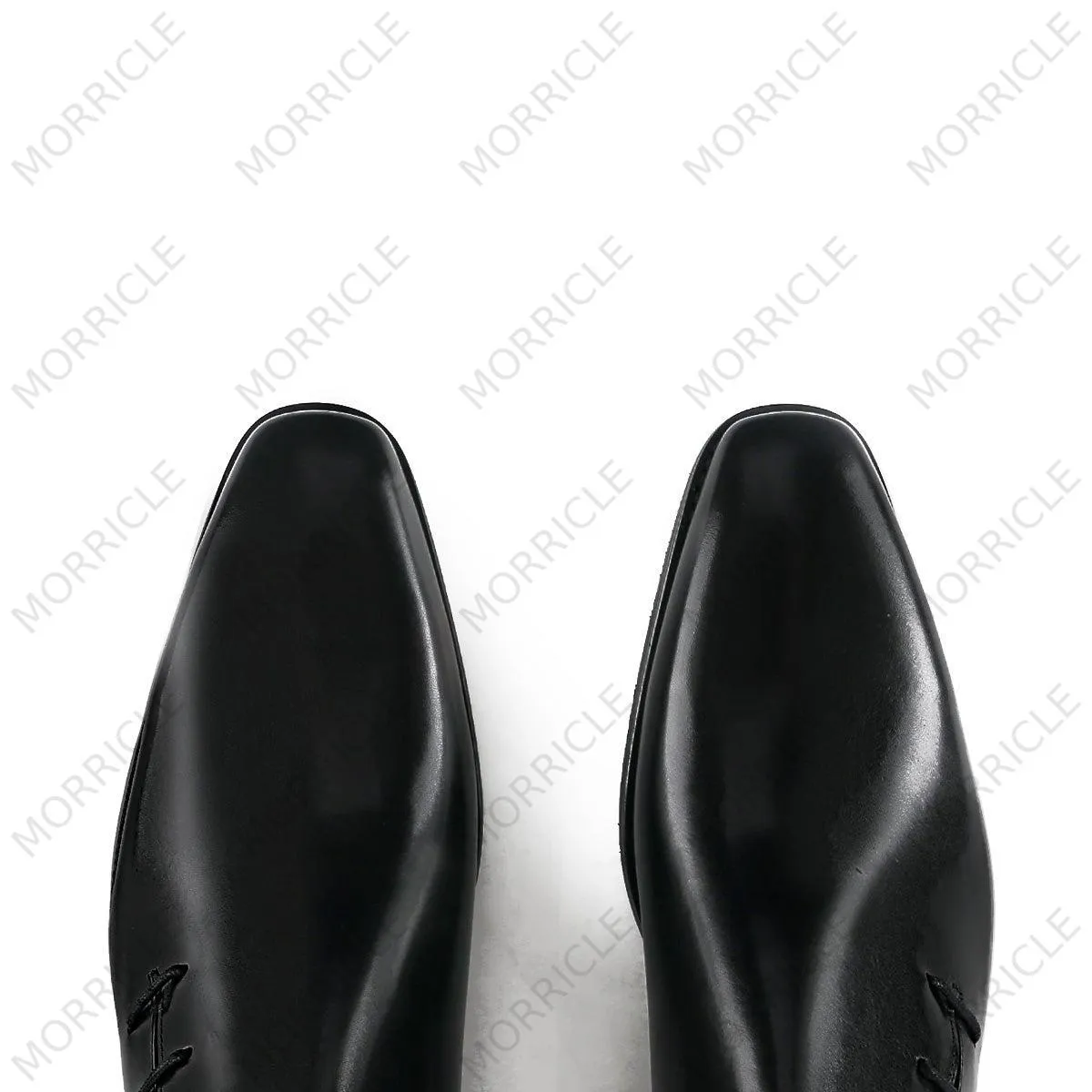 Side Lace-Up Wholecut Oxford Shoes