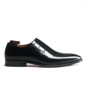 Side Lace-Up Wholecut Oxford Shoes