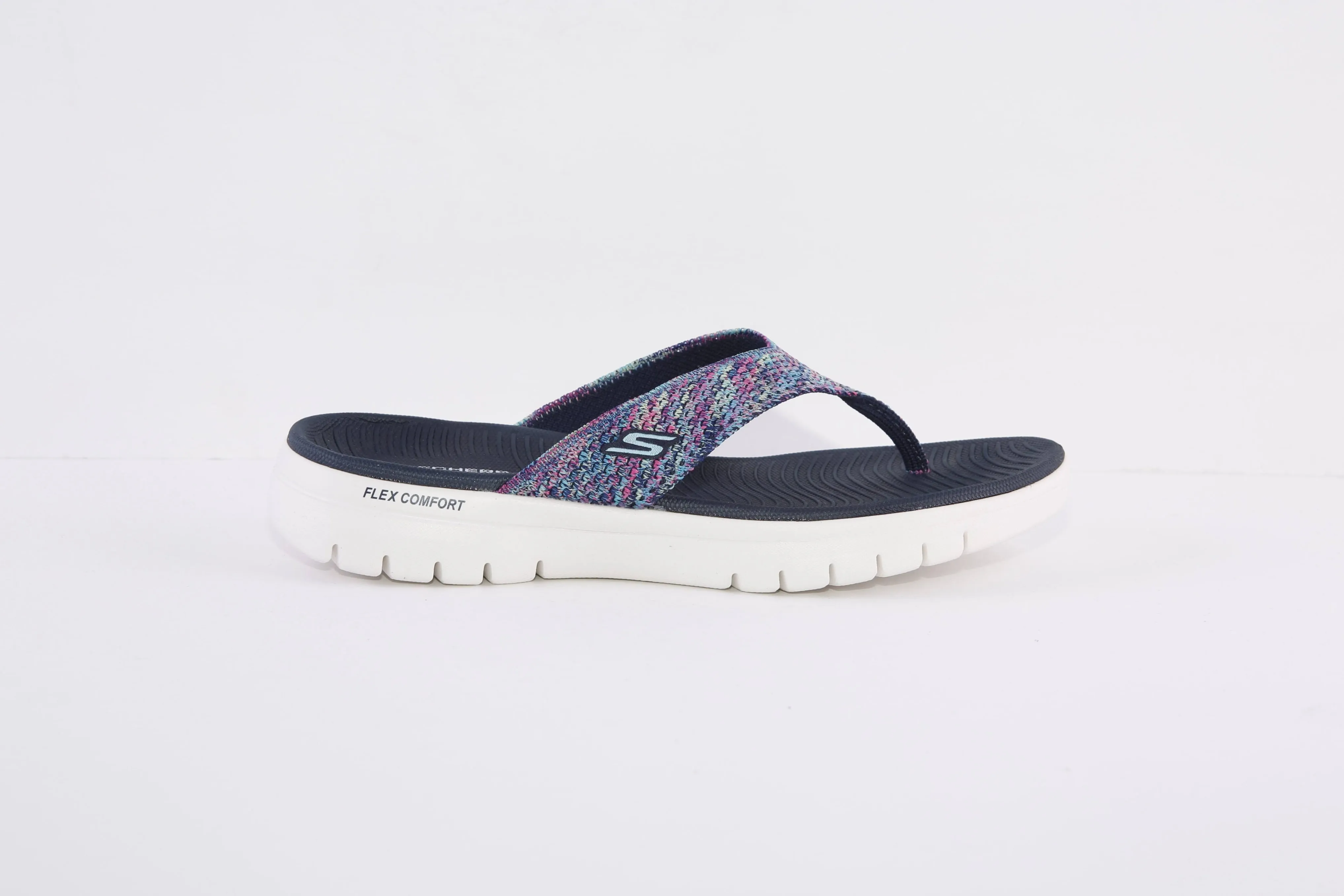 SKECHERS - 140284 ON THE GO FLEX ACCENT TOE-POST MULE - NAVY MIX