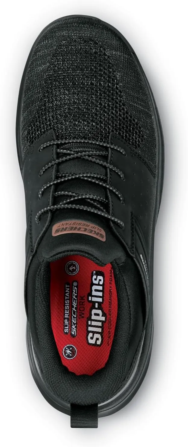 Skechers Hands Free Slip-Ins Collin, Men's, Soft Toe, EH,Slip Resistant, Oxford, Work Shoe