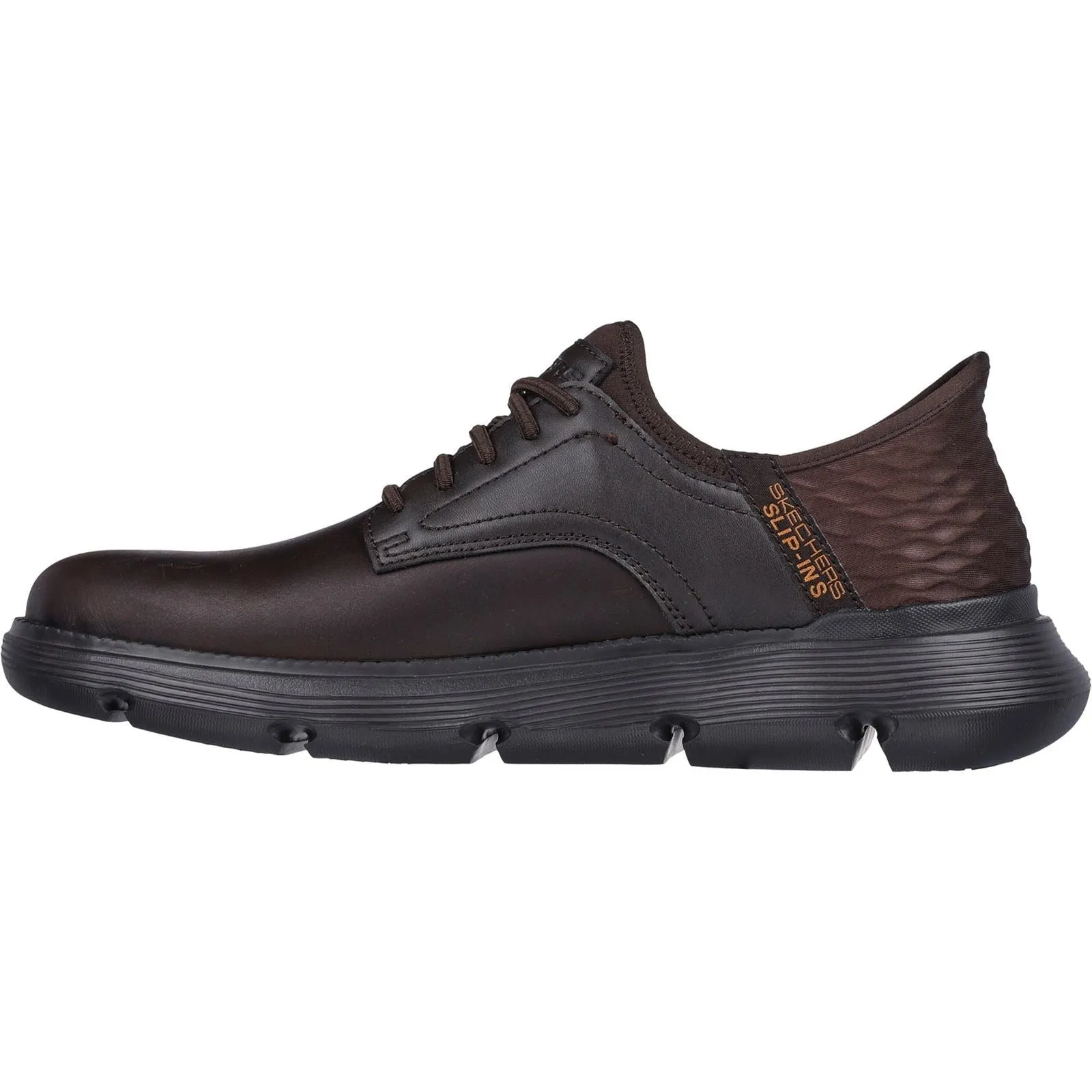 Skechers Men's Garza - Gervin Oxford Shoe in Chocolate