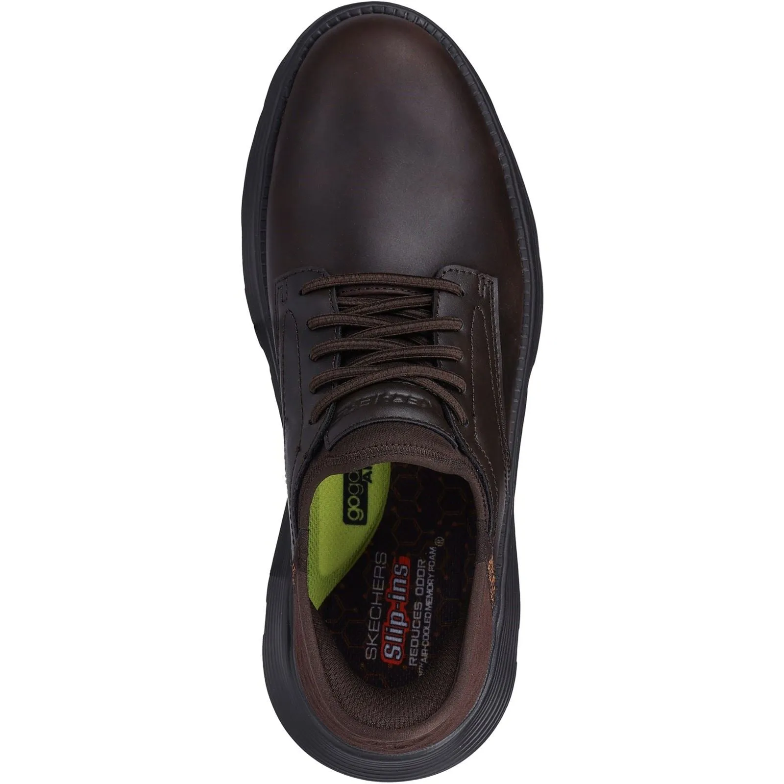 Skechers Men's Garza - Gervin Oxford Shoe in Chocolate